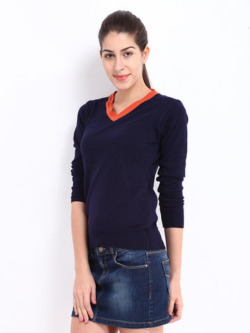 Roadster Women Navy Sweater