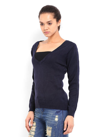 Roadster Women Navy Sweater