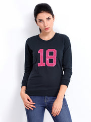 Roadster Women Navy Sweatshirt