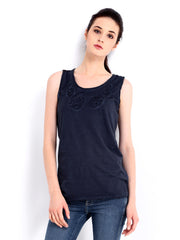 Roadster Women Navy Tank Top