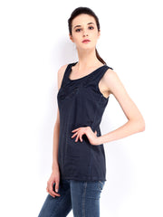 Roadster Women Navy Tank Top