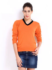 Roadster Women Orange Sweater