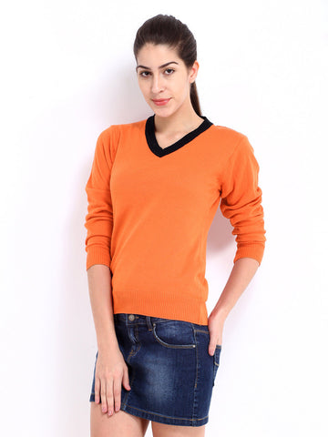 Roadster Women Orange Sweater