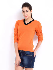Roadster Women Orange Sweater