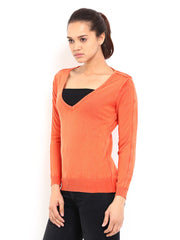 Roadster Women Orange Sweater