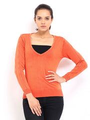 Roadster Women Orange Sweater