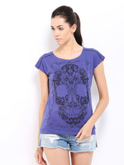 Roadster Women Purple Printed Top