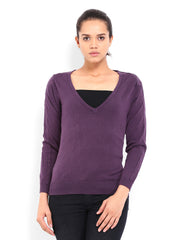 Roadster Women Purple Sweater