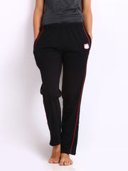 SDL by Sweet Dreams Women Black Lounge Pants F-LLP-1108A