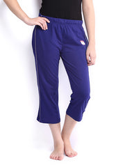 SDL by Sweet Dreams Women Blue Lounge Capris F-LLC-1154B
