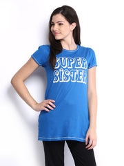 SDL by Sweet Dreams Women Blue Lounge Top F-LLT-3004