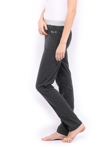 SDL by Sweet Dreams Women Grey Lounge Pants F-LLP-1109A