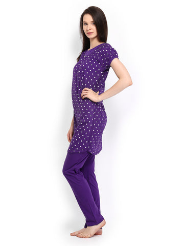 SDL by Sweet Dreams Women Purple Lounge Set 242374