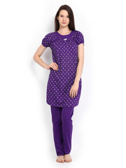 SDL by Sweet Dreams Women Purple Lounge Set 242374