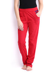 SDL by Sweet Dreams Women Red Lounge Pants F-LLP-1102B