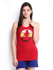 SDL by Sweet Dreams Women Red Lounge Top F-LAT-2010