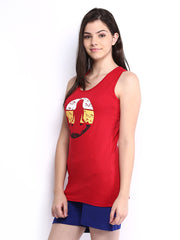 SDL by Sweet Dreams Women Red Lounge Top F-LAT-2010