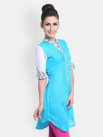 SIA Fashion Women Blue Kurta