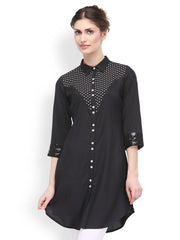 SIA Fashion Women Black Kurta