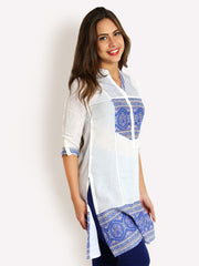 SIA Fashion Women White Printed Kurta