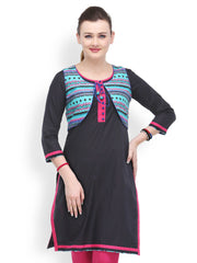 SIA Fashion Women Black Kurta