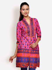 SIA Fashion Women Pink Printed Kurta