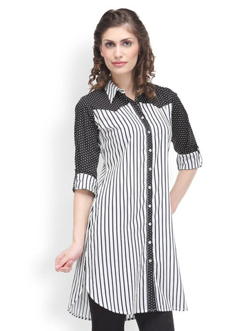 SIA Fashion Women White Printed Kurta
