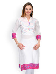 SIA Fashion Women White Kurta