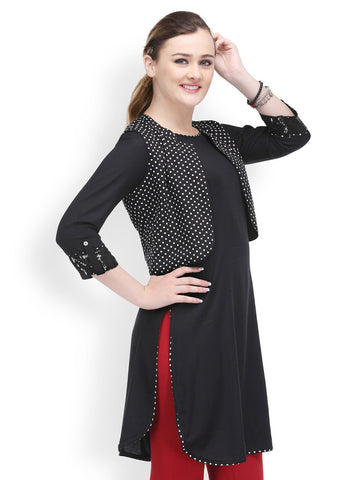 SIA Fashion Women Black Kurta