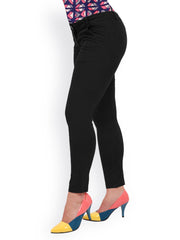 STREET 9 Women Black Slim-Fit Trousers
