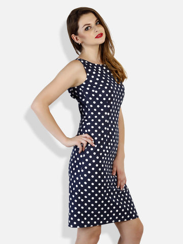 STREET 9 Navy Printed Shift Dress