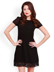STREET 9 Black Lace Fit &amp; Flare Dress