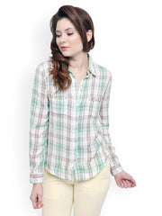 STREET 9 Women Multicoloured Checked Shirt