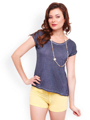 STREET 9 Women Denim Blue Top