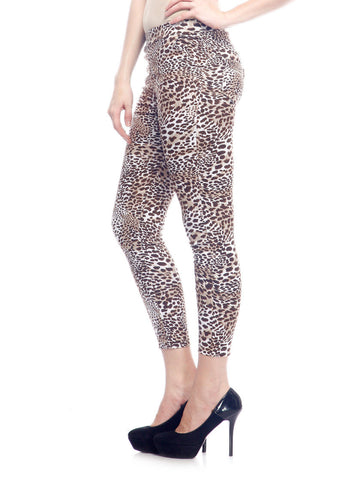 Sakhi Sang Women Brown Animal Printed Jeggings