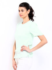Sbuys Women Green Top
