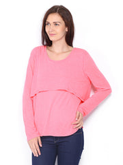 Sbuys Women Pink Top