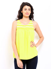 Sbuys Women Yellow Top
