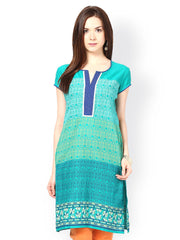 Seeya Women Green Printed Kurta