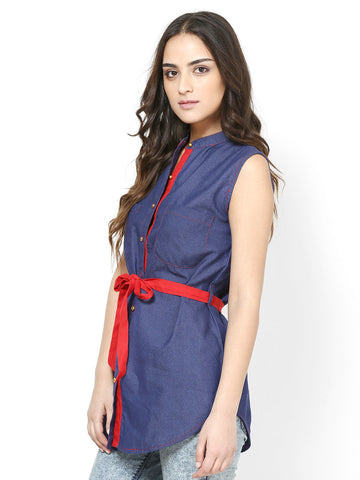 Seeya Women Navy Blue Tunic