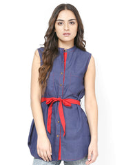 Seeya Women Navy Blue Tunic