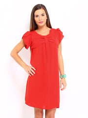 Sepia Red Shift Dress