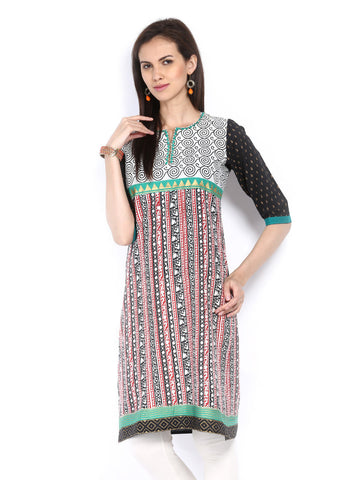 Shree Women Multicoloured Printed Kurta