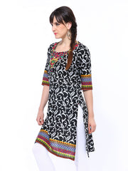 Shree Women Black Printed Kurta