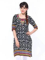Shree Women Black Printed Kurta