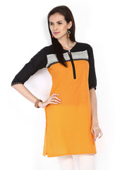 Shree Women Mustard Yellow Printed Kurta