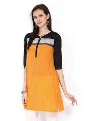 Shree Women Mustard Yellow Printed Kurta