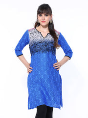 Shree Women Blue Printed Kurta