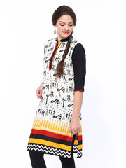 Shree Women Cream Coloured Printed Kurta
