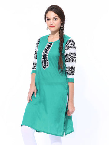 Shree Women Green Kurta